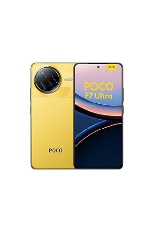 XIAOMI POCO F7 Ultra - Smartphone de 12+256GB, Cámara Triple de 50 MP con OIS, Pantalla de 6,67" 2K Flow AMOLED 120 Hz, Snapdragon 8 Elite, Hypercharge 120W, Amarillo (Versión ES)