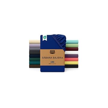 Sabana Bajera 140×200 Microfibra ✅ Bolsillo Profundo Azul Real 2025