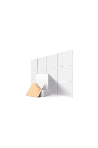 Sonuvia 36 pieza Paneles Acústicos Cuadrados autoadhesivos | Aislamiento acústico eficaz alta densidad (230kg/m³) NRC 0.95 cubre 3,24m² Perfectos para paredes y puertas,sala de juegos,Porcelana blanca