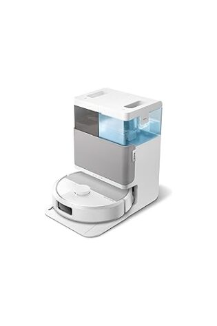 iRobot Roomba Plus 505 Combo con Base AutoWash multifunción y autolimpiable, mopas DualClean con PerfectEdge, PrecisionVision IA, Clearview Pro LiDAR, Secado Aire Caliente mopas, 75 días autovaciado_B
