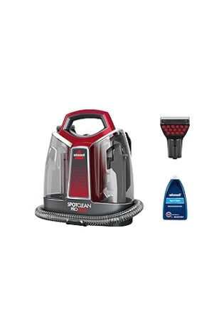 BISSELL SpotClean ProHeat, Aspiradora de Agua Tapiceria, Lava Aspiradora con Tecnología HeatWave, Limpiador de Liquidos para Alfombras, Tapiceria, Sofa, Autos y Más, Motor Potente de 330W, 36988