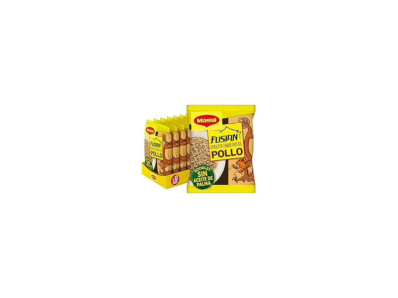 Maggi Pasta Oriental Pollo Pack 10 🍜 Oferta -22% Noodles Asiáticos 2025