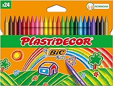 Ceras de Colores BIC Kids 2025 ✅ Plastidecor 24 Unidades (-20% Hoy)