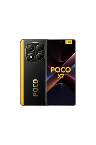 XIAOMI POCO X7 - Smartphone de 8+256GB, Pantalla CrystalRes 1.5K AMOLED Curva, MediaTek Dimensity 7300-Ultra, Cámara Principal de 50 MP con OIS, Carga Turbo de 45W, Negro (Versión ES)