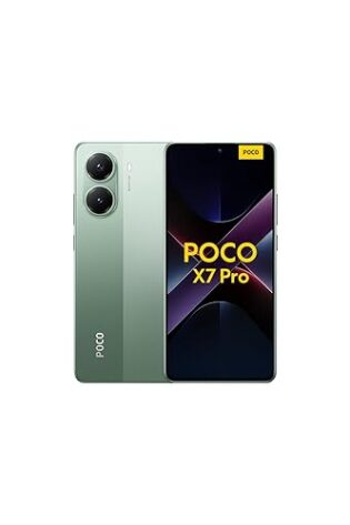 XIAOMI POCO X7 Pro - Smartphone de 12+256GB, Pantalla CrystalRes 1.5K 120Hz AMOLED, MediaTek Dimensity 8400-Ultra, Cámara de 50 MP, 90W HyperCharge, Cargador no Incluido, Verde (Versión ES)