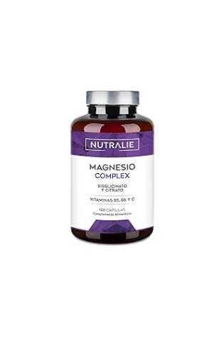 Citrato de Magnesio 1545mg + Magnesio Bisglicinato 600mg - Reduce Cansancio y Fatiga, Alivia Dolor Articulaciones y Músculos - Magnesium Alta Biodisponibilidad |120 Cápsulas Nutralie