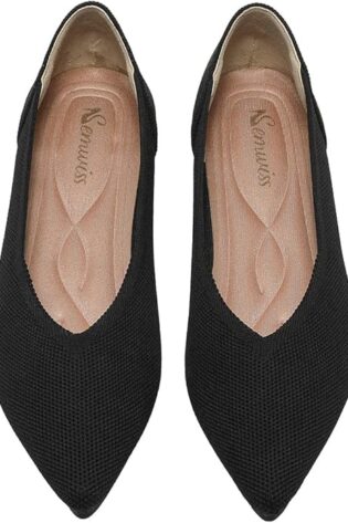 Semwiss Zapatos planos estilo ballet para mujer...