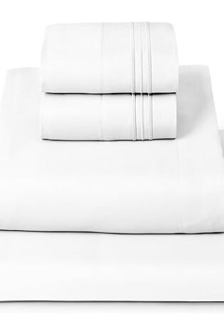 Mellanni Juego de sábanas tamaño King, 4 piezas