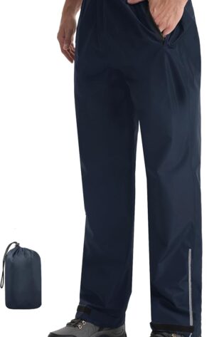 iCreek Pantalones de lluvia plegables para homb...