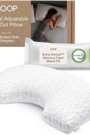 Coop Home Goods Almohada ajustable con recortes...
