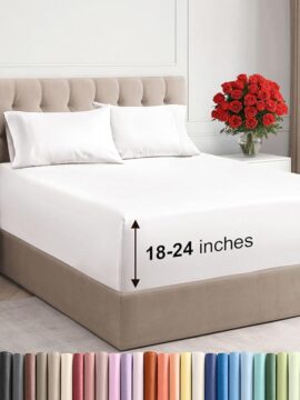 Juego de sábanas de 4 piezas para colcho… 33.96€