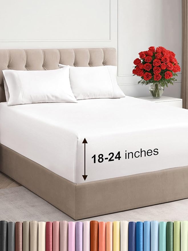 Juego de sábanas de 4 piezas para colcho... 33.96€