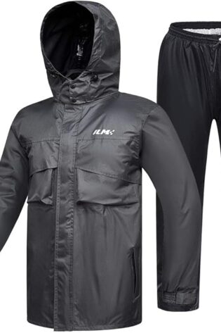 ILM Chubasquero Moto Impermeable Hombre-Traje d...