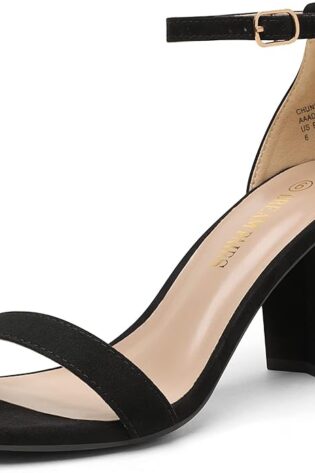 DREAM PAIRS - Sandalias de tacón grueso y