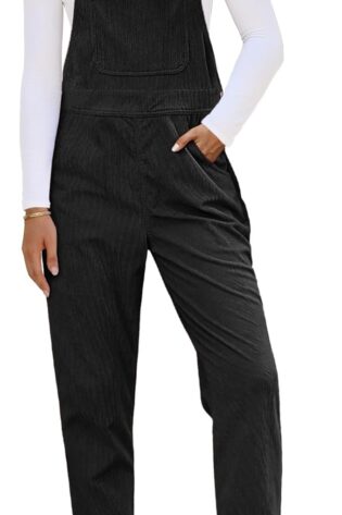 luvamia Overol de pana para mujer, tirantes aju...