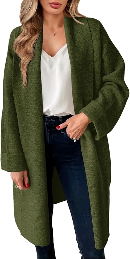 Saodimallsu Cárdigan largo para mujer, grueso, … Otros Ofertas Outlet Saodimallsu Cárdigan largo para mujer, grueso, ...