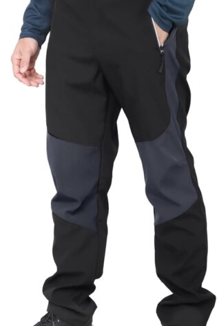 LY4U Pantalones de Senderismo para Hombre, Pantalo