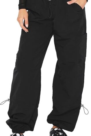 DISCIPBUSH - Pantalones cargo holgados para muj...