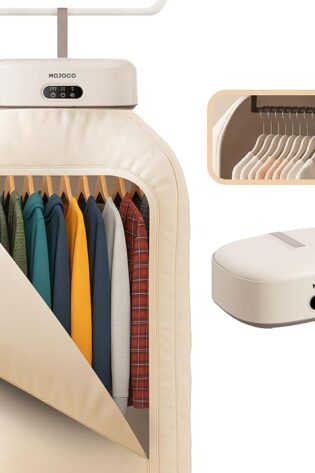 MOJOCO Secadora de ropa portátil – Mini-secador...