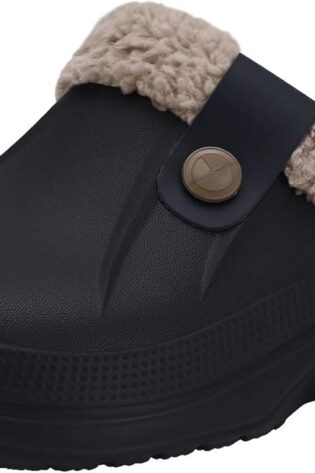 Beslip - Zuecos clásicos forrados de piel, impe...