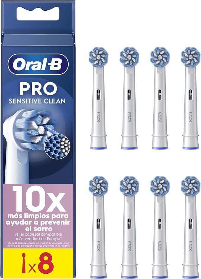 Oral-B Pro Sensitive Clean Pack 8 Recambios Cuidado bucal Ofertas Outlet Oral-B Pro Sensitive Clean Pack 8 Recambios