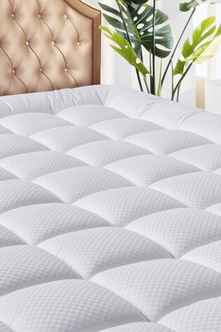 MATBEBY - Cubrecolchón acolchado, fresco, ajust...