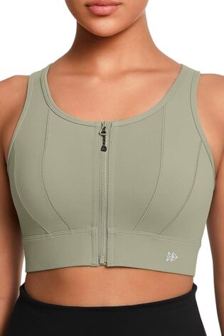 Yvette Sujetadores deportivos con cierre fronta...