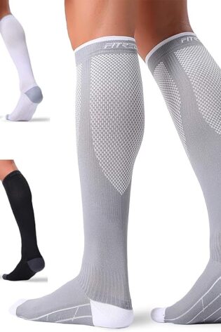 FITRELL - 3 pares de calcetines de compresión
