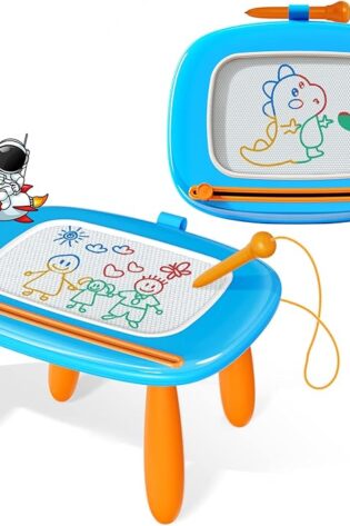 Kikidex Tablero magnético de dibujo, juguetes p...