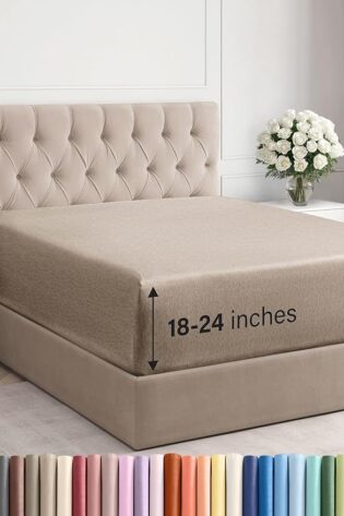 Sábana bajera extra profunda tamaño King – Sábana