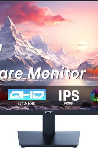 KTC Monitor de computadora QHD de 27 pulgadas,