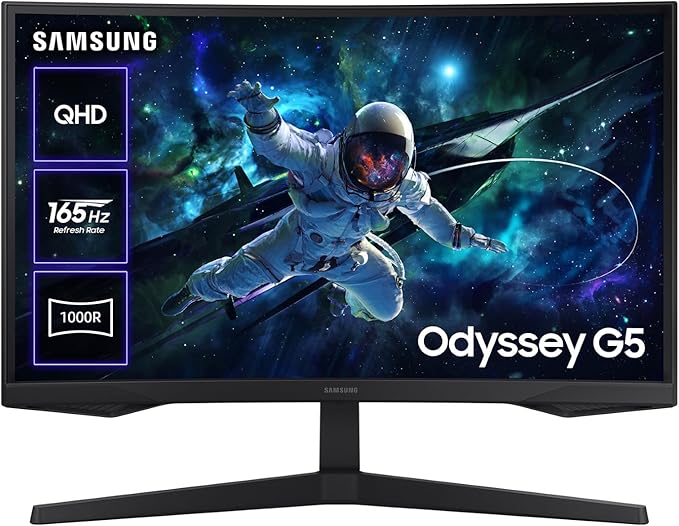 SAMSUNG Odyssey G55C Curved Gaming Monitor 32″, QH Otros Ofertas Outlet SAMSUNG Odyssey G55C Curved Gaming Monitor 32", QH