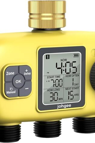 Johgee Programador Riego 3 Salidas con Entrada de