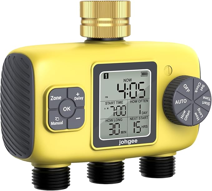 Johgee Programador Riego 3 Salidas con Entrada de Otros Ofertas Outlet Johgee Programador Riego 3 Salidas con Entrada de