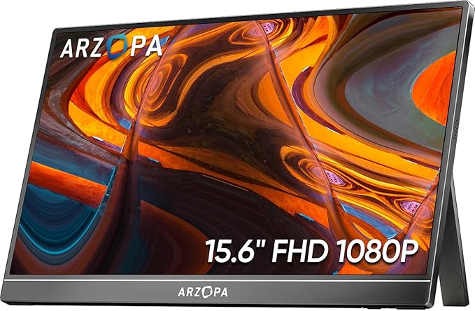 ARZOPA Monitor portátil de 15.6 pulgadas FHD 1080P Otros Ofertas Outlet ARZOPA Monitor portátil de 15.6 pulgadas FHD 1080P