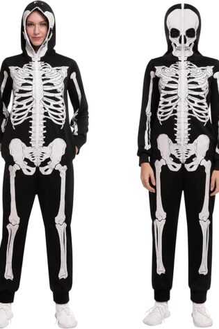 Spooktacular Creations Pijama de esqueleto de H...