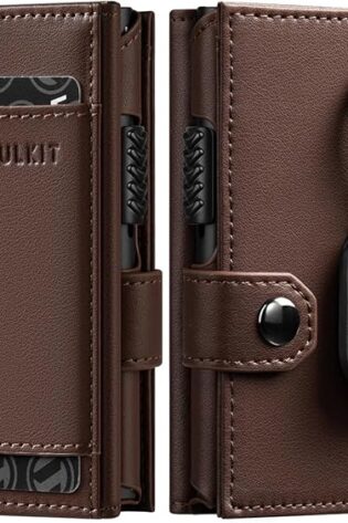 VULKIT Carteras para Hombre Airtag RFID Bloqueo Ca