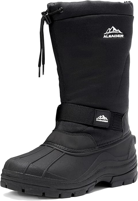 ALEADER Botas de nieve para hombre, impermeable… Otros Ofertas Outlet ALEADER Botas de nieve para hombre, impermeable...