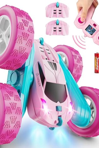 Coches de control remoto rosa para niñas, 2.4
