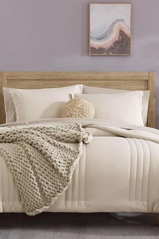 Monbix - Juego de cama de 7 piezas