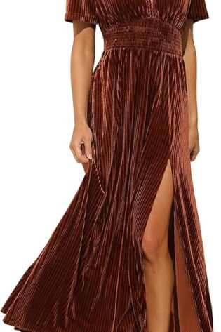 Sissyaki - Vestido largo de terciopelo retro con