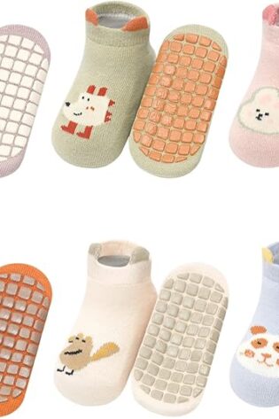 Adorel Calcetines Antideslizantes Zapatillas con S