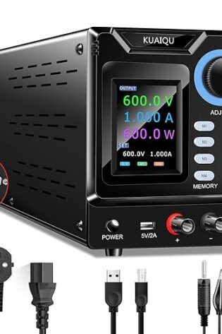 KUAIQU Fuente de Alimentación Regulable Program...