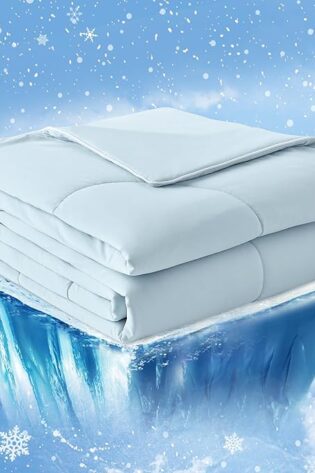 Cozy Bliss Edredón refrescante tamaño Queen, pa...