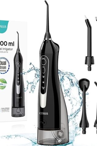 Pista de dientes de hilo dental de agua: