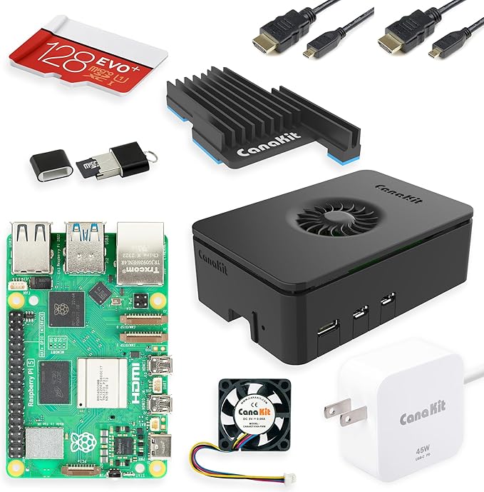 CanaKit Raspberry Pi 5 Starter Kit PRO – Otros Ofertas Outlet CanaKit Raspberry Pi 5 Starter Kit PRO -