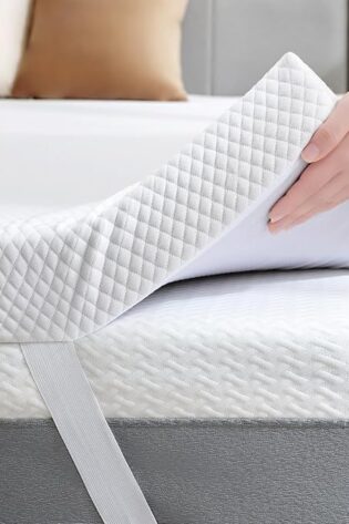 SINWEEK Cubrecolchón de espuma viscoelástica de...