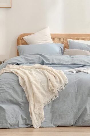 BESTOUCH Juego de funda de edredón 100% algodón