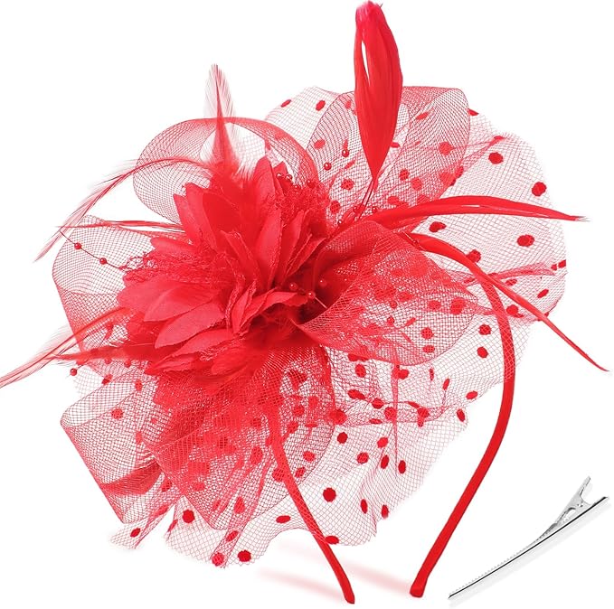 DRESHOW Fascinators Sombrero Tocados De Pinza P… Otros Ofertas Outlet DRESHOW Fascinators Sombrero Tocados De Pinza P...