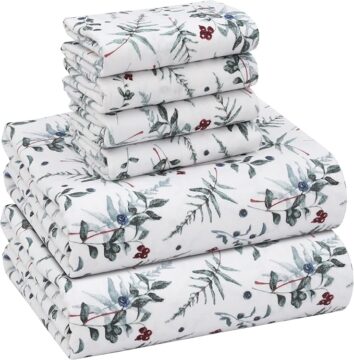 RUVANTI Juego de sábanas de franela de 6… 35.06€